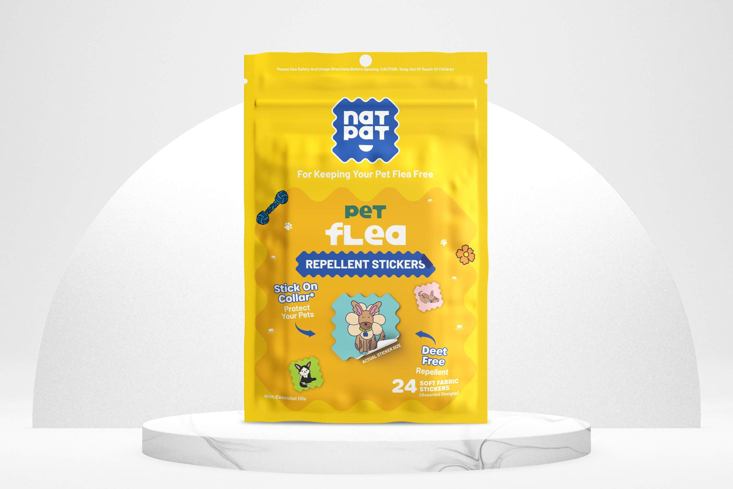 Pet Flea Repellent Stickers big image 2