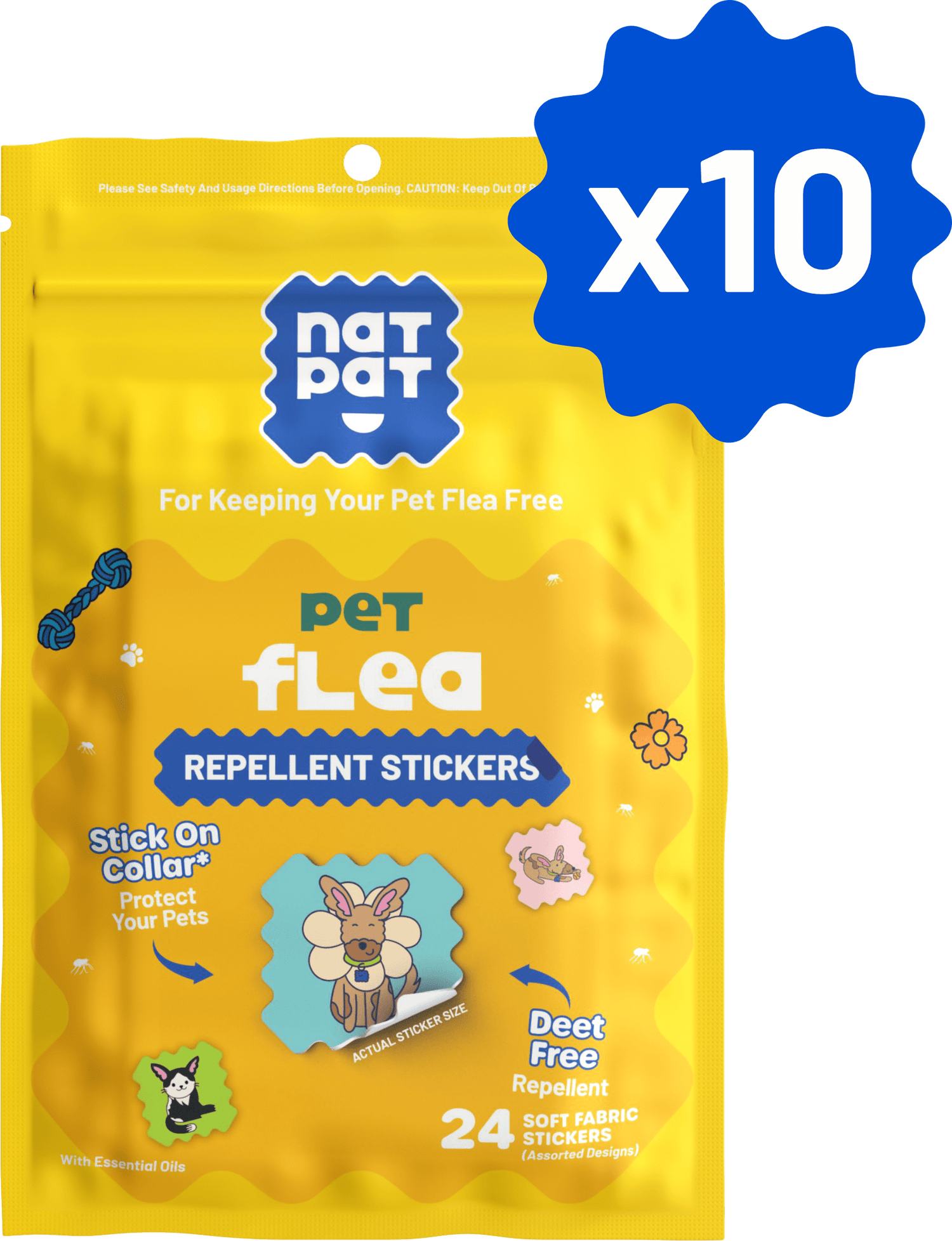 Pet Flea Repellent Stickers big image 1