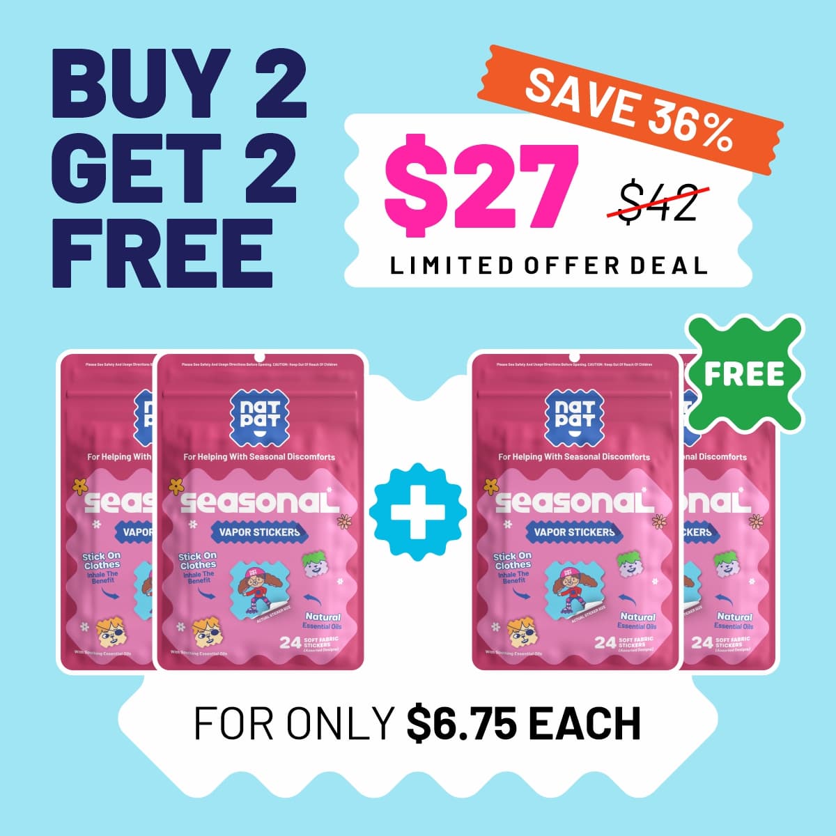 Allergy Relief Stickers (Exclusive Offer)