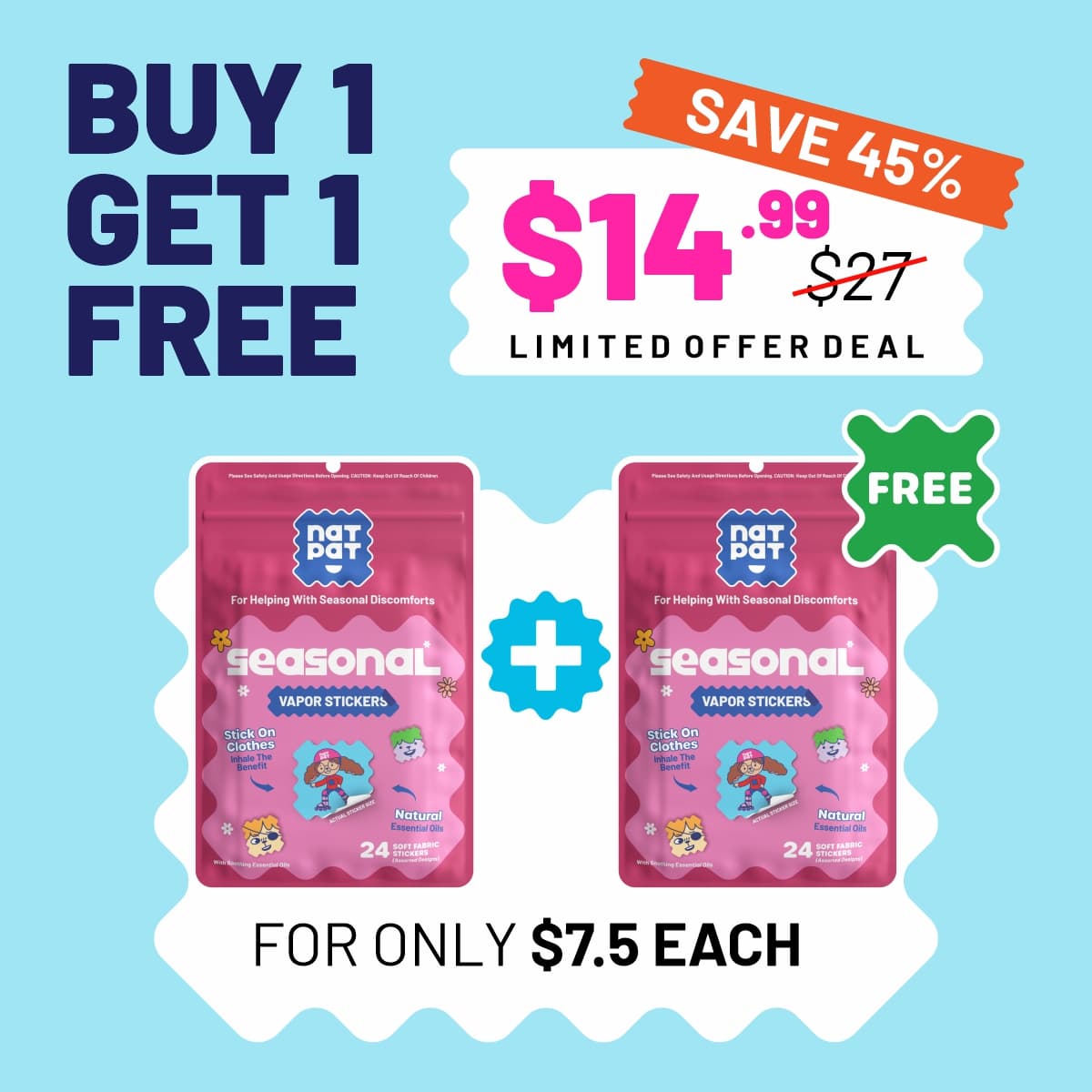 Allergy Relief Stickers (Exclusive Offer)