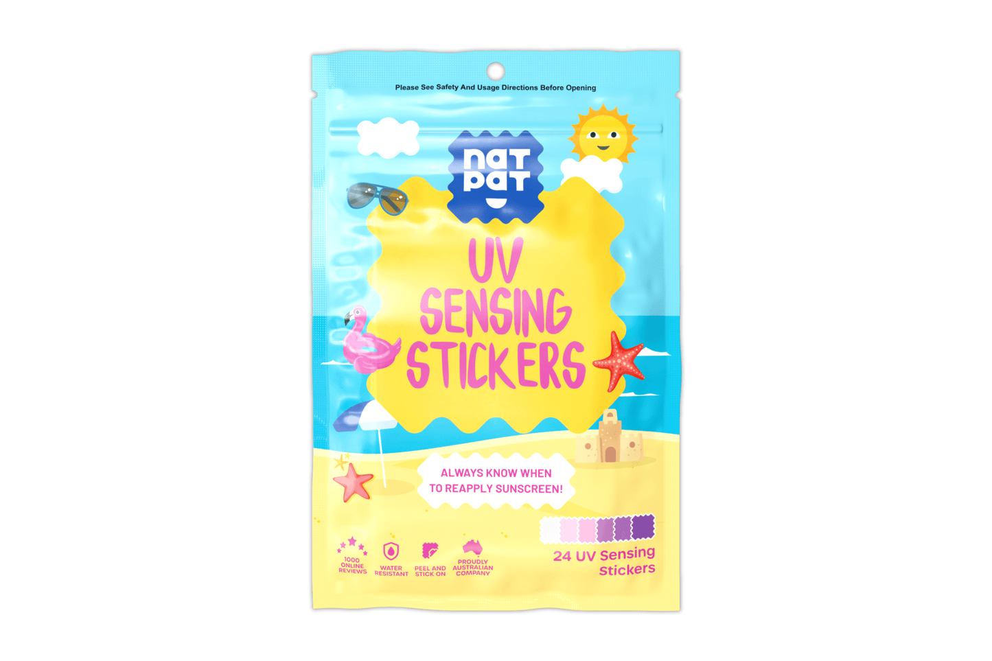 SunnyPatch UV-Detecting Stickers