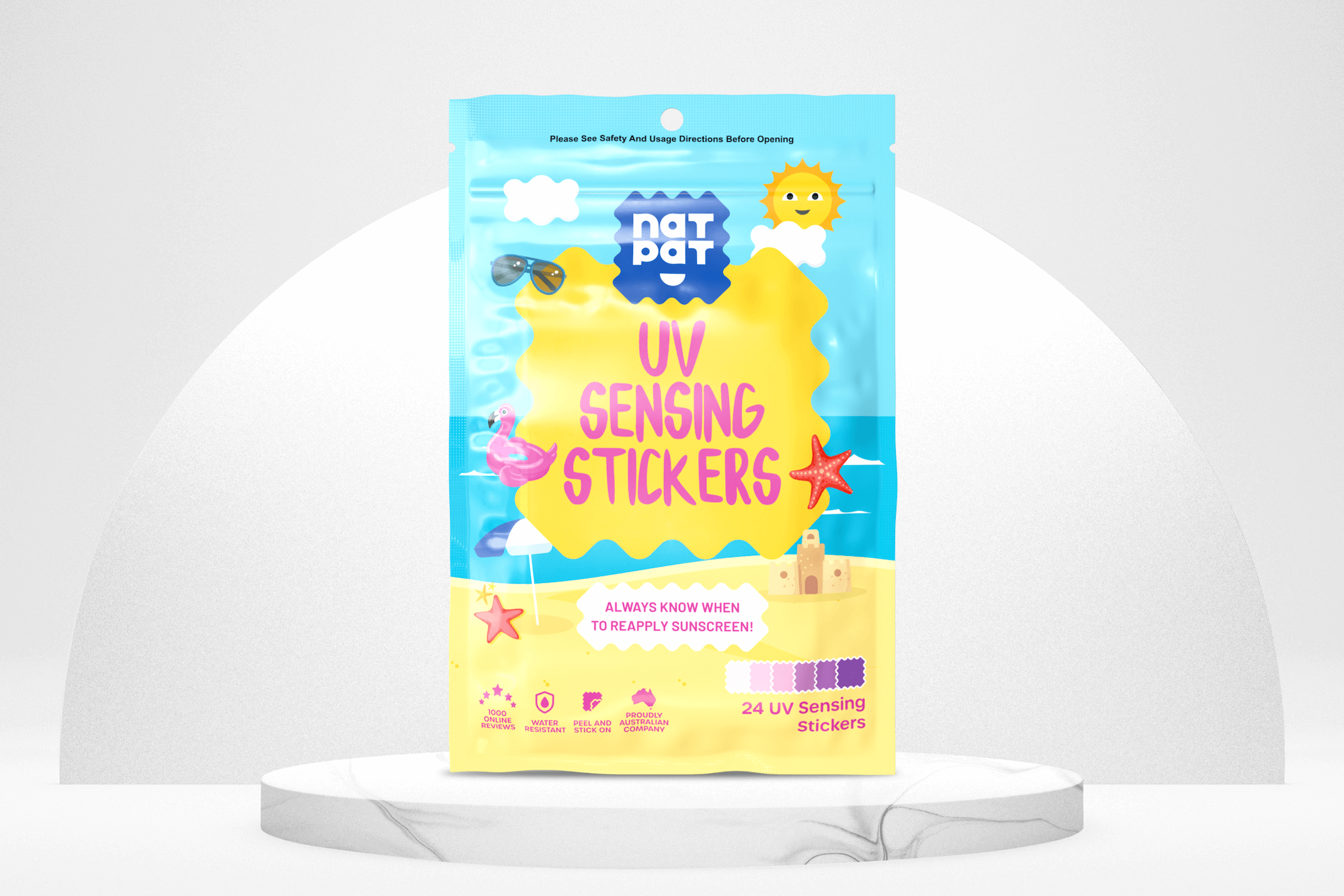 UV Stickers for Security and Style - Detect Sun Exposure Quickly