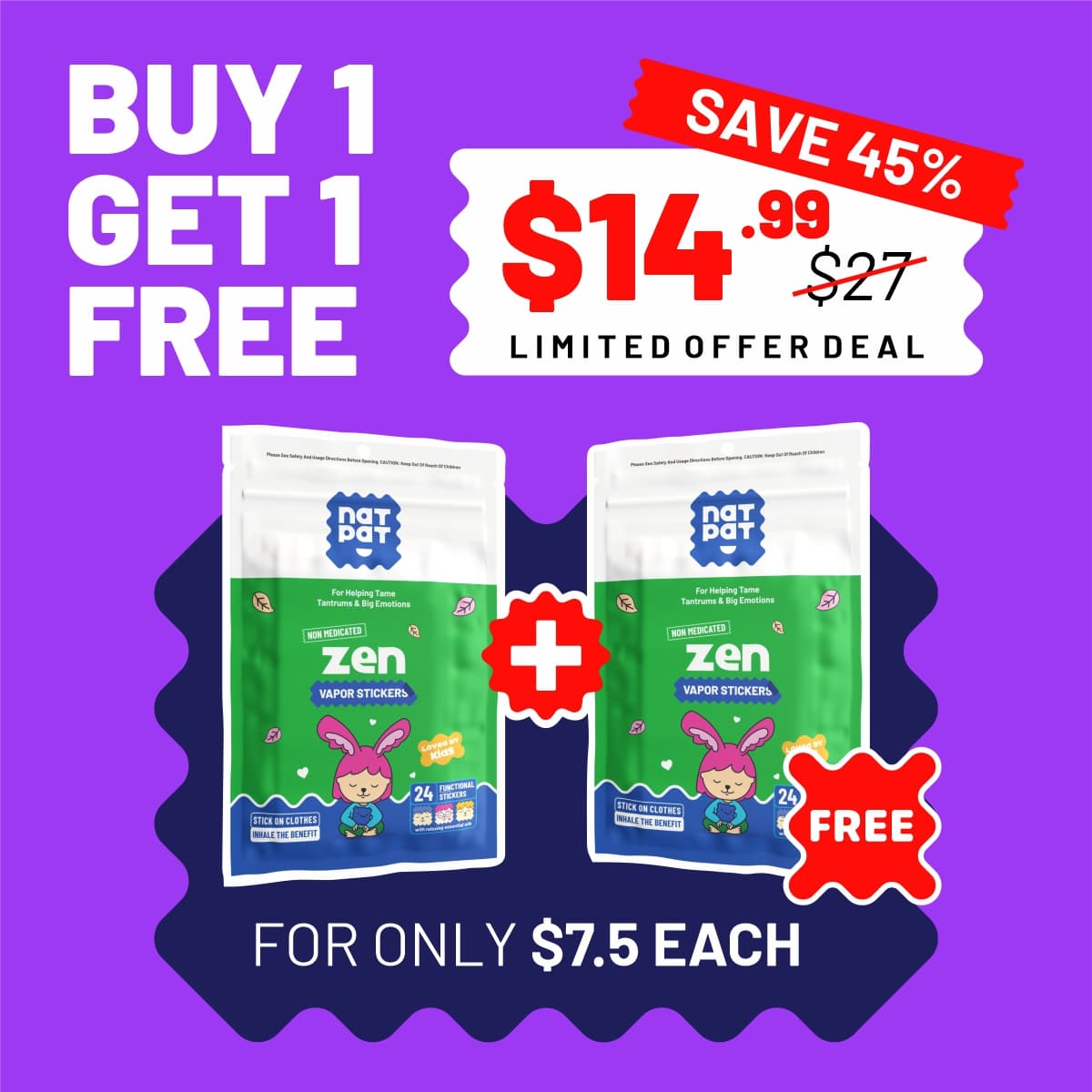 ZenPatch - Mood Calming Patches (Exclusive Offer)